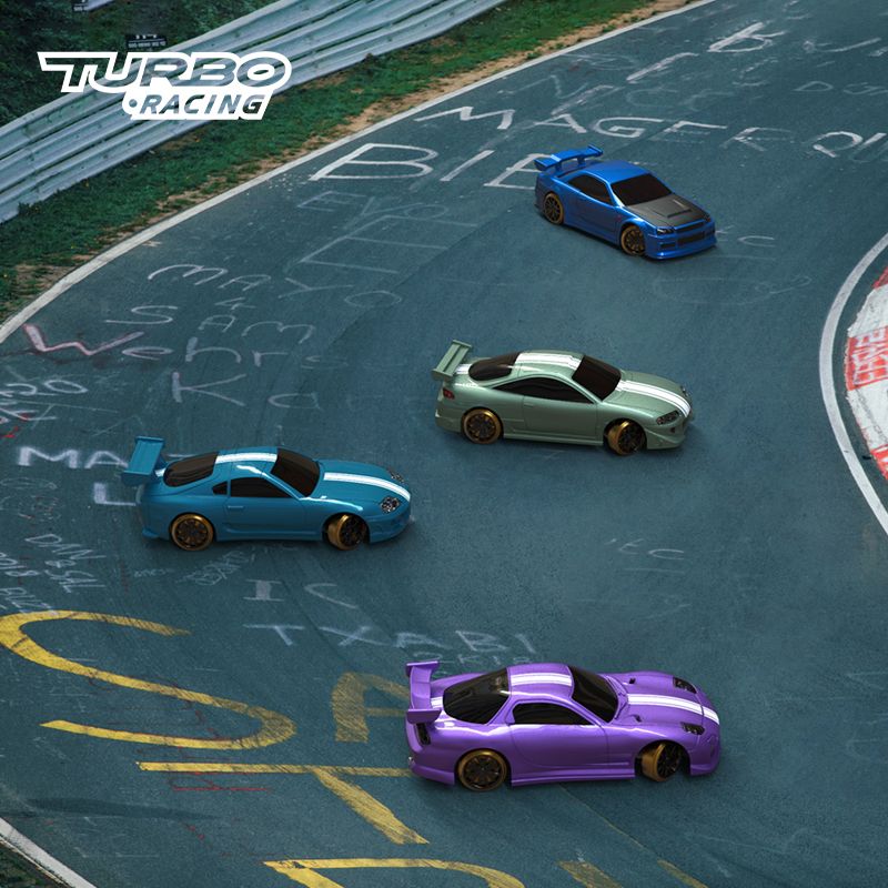 Turbo Racing 1:76 C61 C62 C63 Mini Drift RC Car 