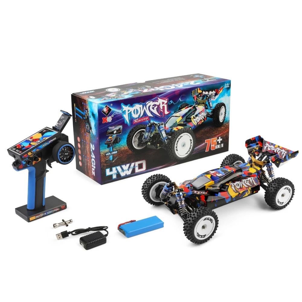 GoolRC WLtoys 124019 RC Car, 1/12 Scale 2.4GHz Remote Control Car, 4WD  60km/h High Speed Racing Car, Off-Road Buggy Drift Car RTR with Aluminum  Alloy