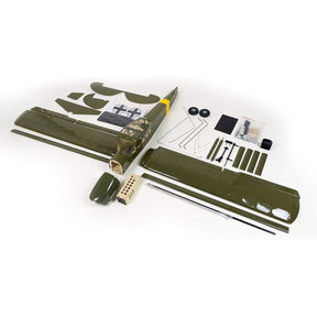 Balsa Plane DW Hobby Army Green Fi156 Fieseler Storch Large Electric& Gasoline Power Fixed Wing Plane 1600mm Wingspan