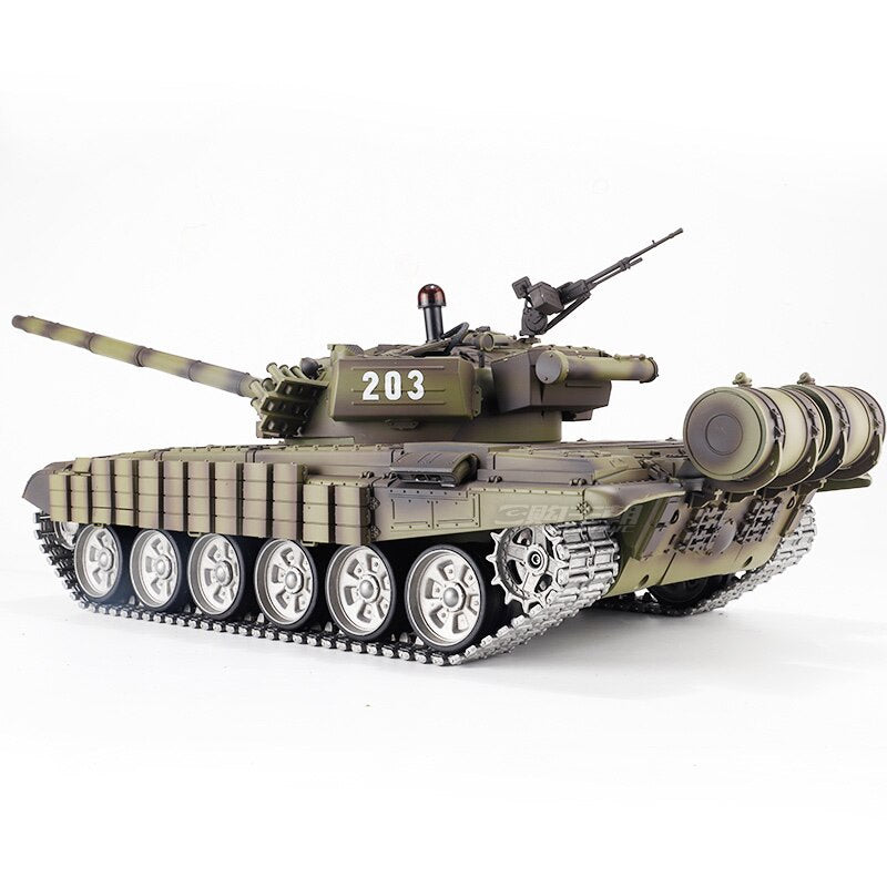 Heng Long 3939 T72 RC Tank Russian Main Battle Off Road Tank Upgrade Metal Version Armor Tank Toys Gift