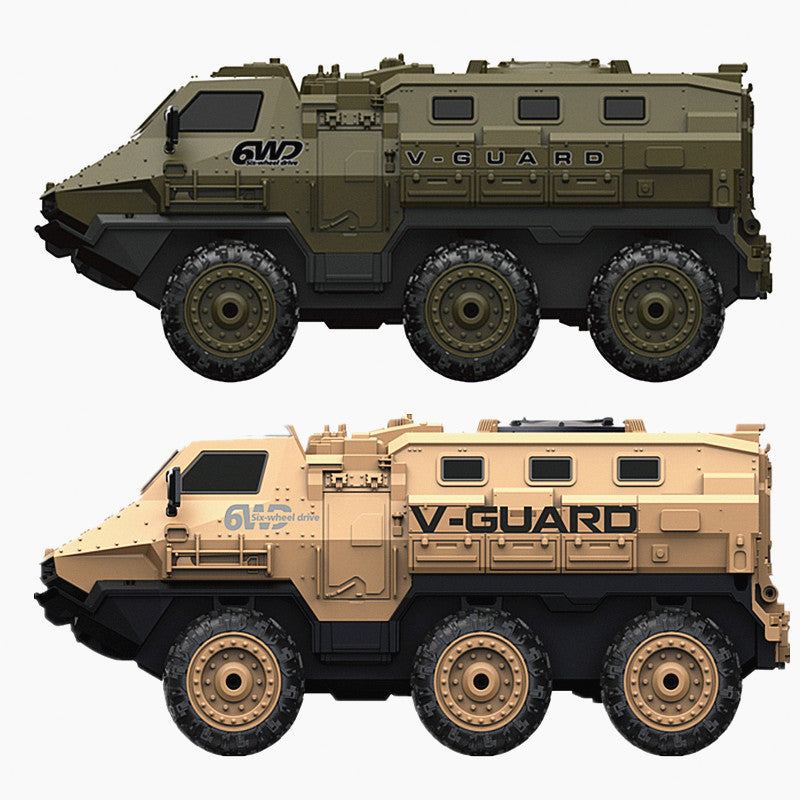 RC Car Military Truck 1/16 6WD Army Armored All Terrain Off-Road Truck
