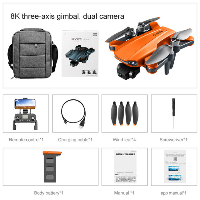 RC Drone RG106 PRO 3-Axis Obstacle Avoidance 8K ESC Camera Brushless Quadcopter