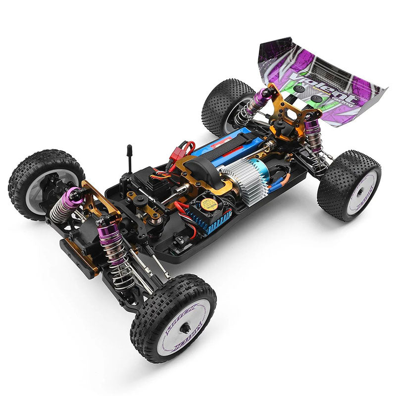 Wltoys 104002 RC Car Brushless Metal Chassis 4WD High Speed 60km/h Racing 1/10 2.4G Off-Road Drift Car