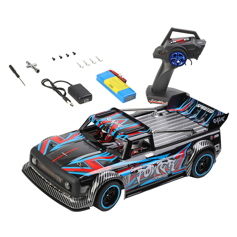 RC Drift Car Wltoys 104072 High Speed 60 KM/H 4WD RTR 1/10 2.4G  Brushless RC Car Metal Chassis with LED Light