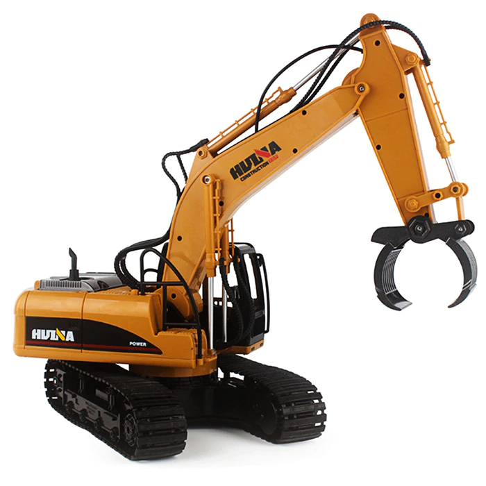 RC Alloy Excavator Grabbing Machine Huina1570 Engineering Car Toy