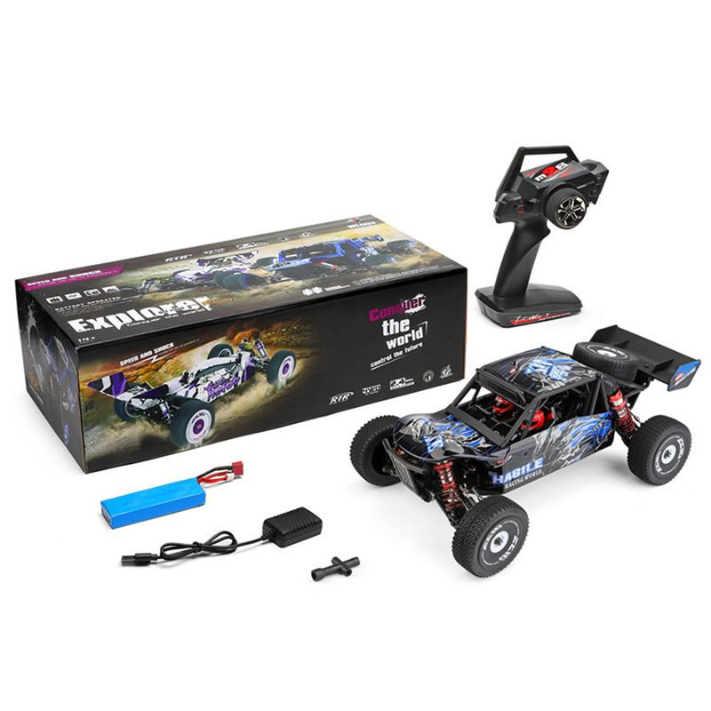 WLtoys 124018 RC Car 60Km/h High Speed 1:12 2.4G 4WD RC Off-road Drift Metal Chassis RC Car Toys