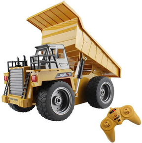 Huina 1540 Alloy Dump Truck RC Car Excavator 6CH 1:18 RC Truck Toys