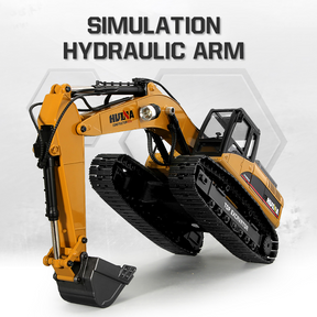 Huina 580 Full Alloy Hydraulic Excavator 23CH Construction Toy bometoys