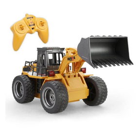 Huina 1520 Metal Excavator Bulldozer Front Loader 6CH 1:18 2.4GHz Engineering RC Car Toy