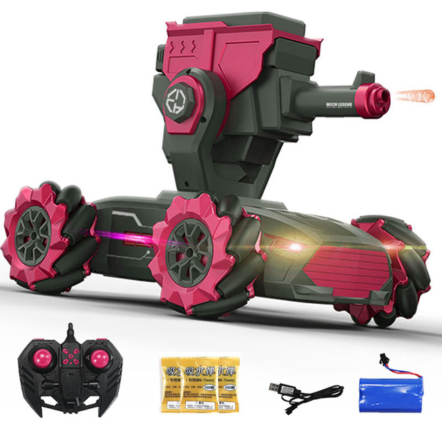 RC Tank Infrared Multiplayer battle Can Launch Water Bomb Armored Tank Toy Car