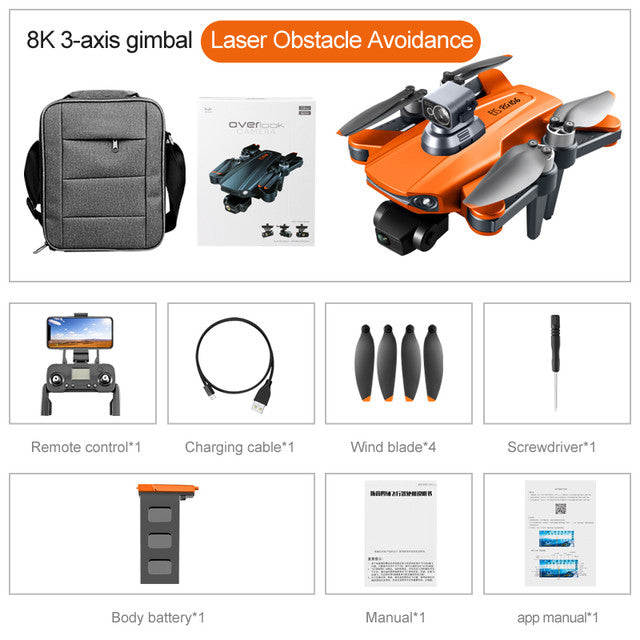 RC Drone RG106 PRO 3-Axis Obstacle Avoidance 8K ESC Camera Brushless Quadcopter