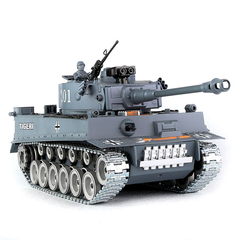 RC Tank German Tiger ZY 812 PRO 1:18 RC Car Metal Track Metal Road Wheels Electric Battle RC Tank Toy