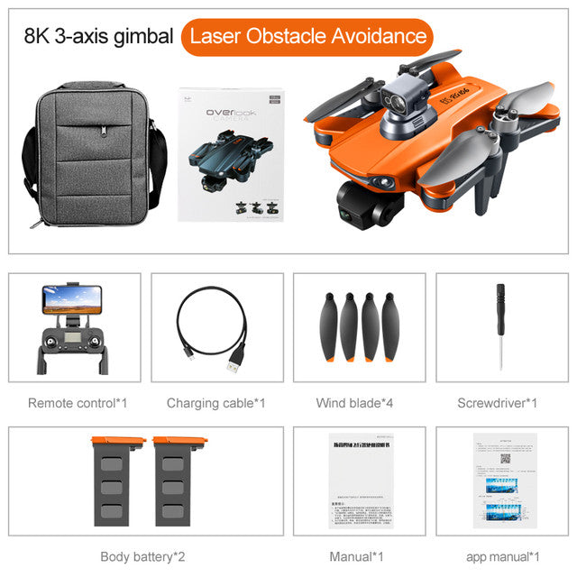 RC Drone RG106 PRO 3-Axis Obstacle Avoidance 8K ESC Camera Brushless Quadcopter