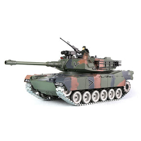 RC Tank US M1A2 ZY 817 PRO 1:18 RC Car Metal Track Metal Road Wheels Electric Battle RC Tank Toy