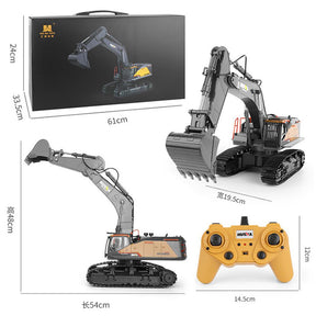 Huina 1592 Alloy RC Excavator 1:14 22CH RC Car Toys Gift
