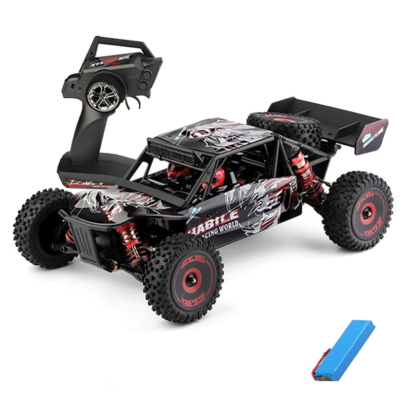 WLtoys 124016 RC Car High Speed 75KM/H 1:12 4WD 2.4G Brushless Motor Desert Off-Road Car Metal Chassis