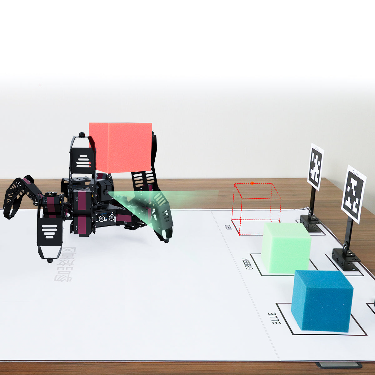 Hiwonder STEM Education Python Programming AI Intelligent Visual Hexapod Robot Powered by Raspberry Pi  4B 4GB