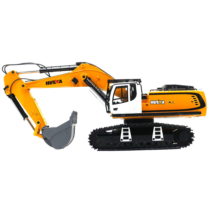 Huina 1599 Excavator 24CH Ultra-Wide Alloy Engineering Vehicle RC Electric 1:14 Excavator Outdoor Toy with Light/Sound