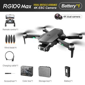 4K Drone RG109 MAX Brushless 360 ° Laser Obstacle Avoidance Quadcopter