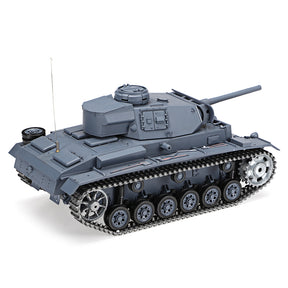 Heng Long 3848 Germany Panzer III RC Tank 1/16 Upgrade Metal RC Tank toys