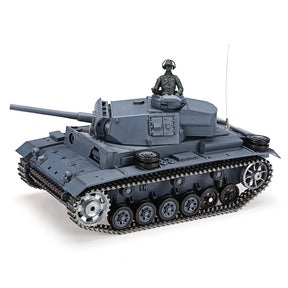 Heng Long 3848 Germany Panzer III RC Tank 1/16 Upgrade Metal RC Tank toys