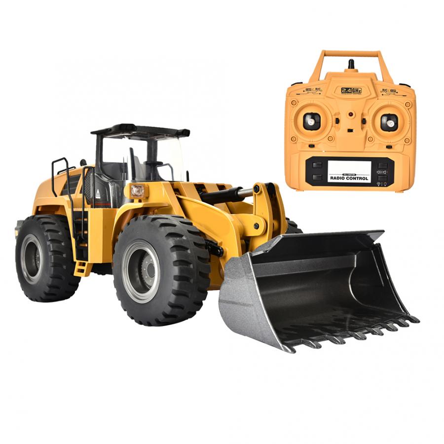 Huina 1583 Alloy Bulldozer Excavator 2.4G 10CH 1:14 Engineering Construction RC Car Toy