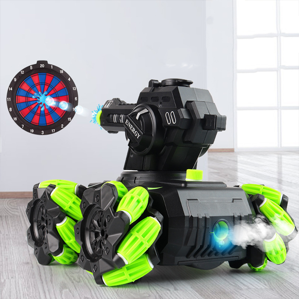Water Bomb RC Car Interactive Mech Tank Sideslip Drift 360° Rotation Stunt Car Toy