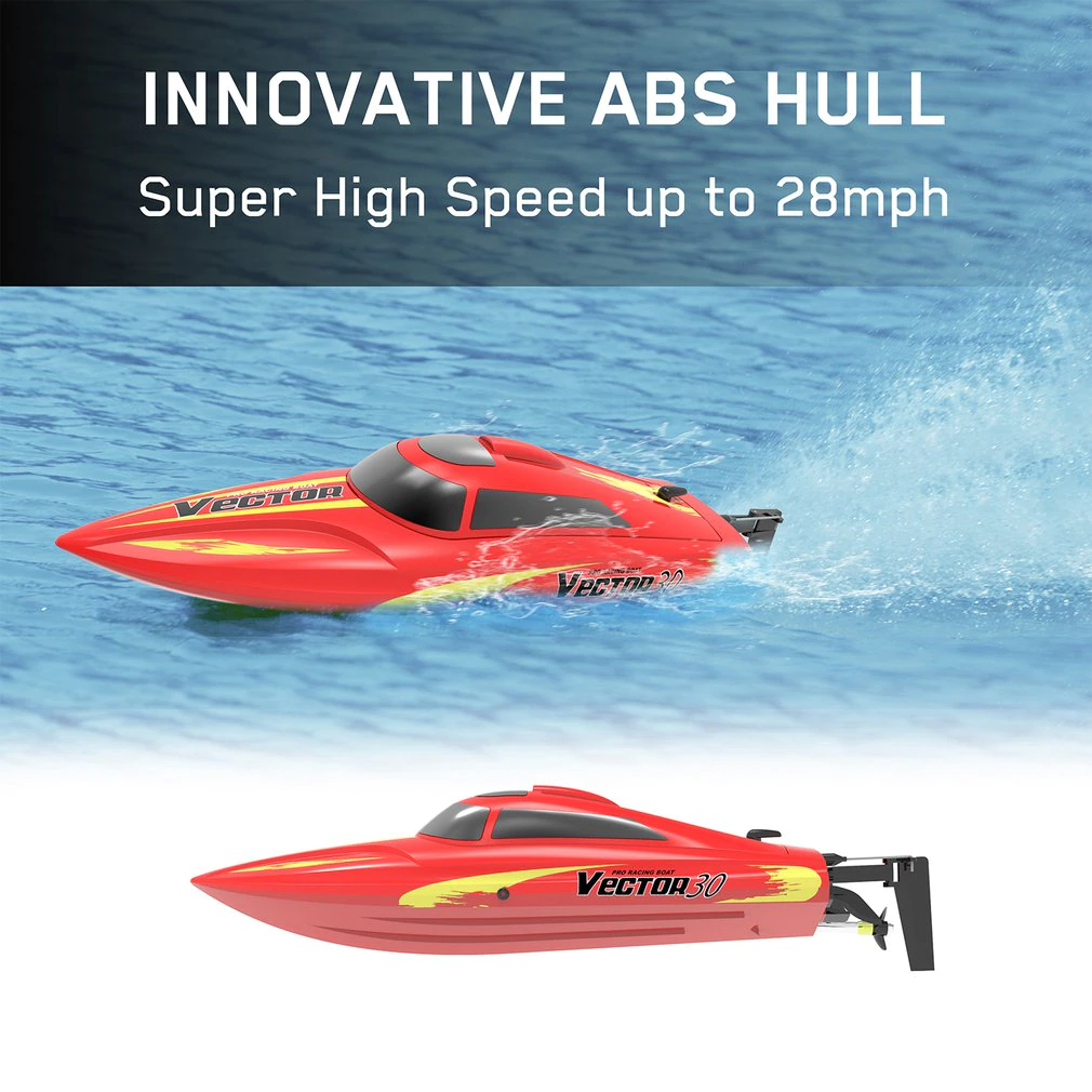 RC Boat High Speed Waterproof High Power Motor Capsize Reset RC Speedboat Toy