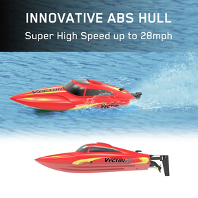 RC Boat High Speed Waterproof High Power Motor Capsize Reset RC Speedboat Toy