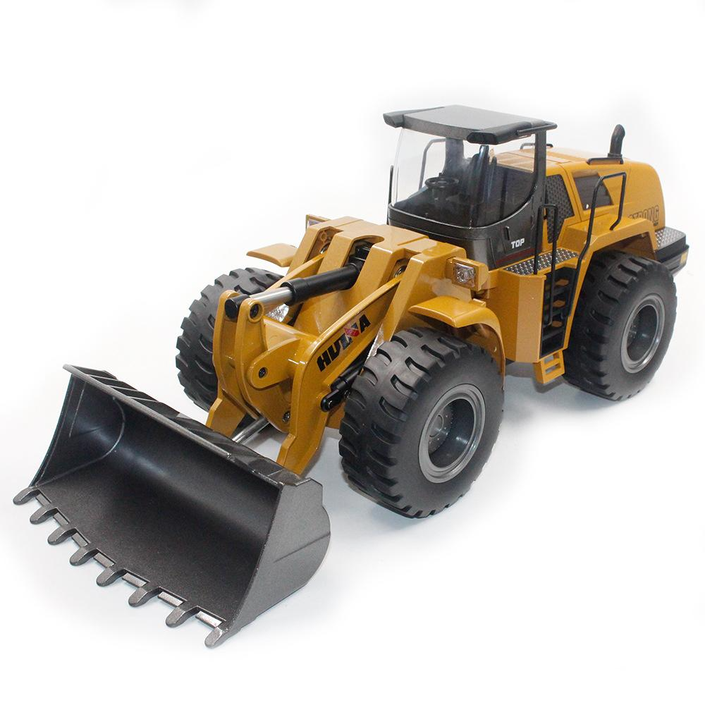 Huina 1583 Alloy Bulldozer Excavator 2.4G 10CH 1:14 Engineering Construction RC Car Toy