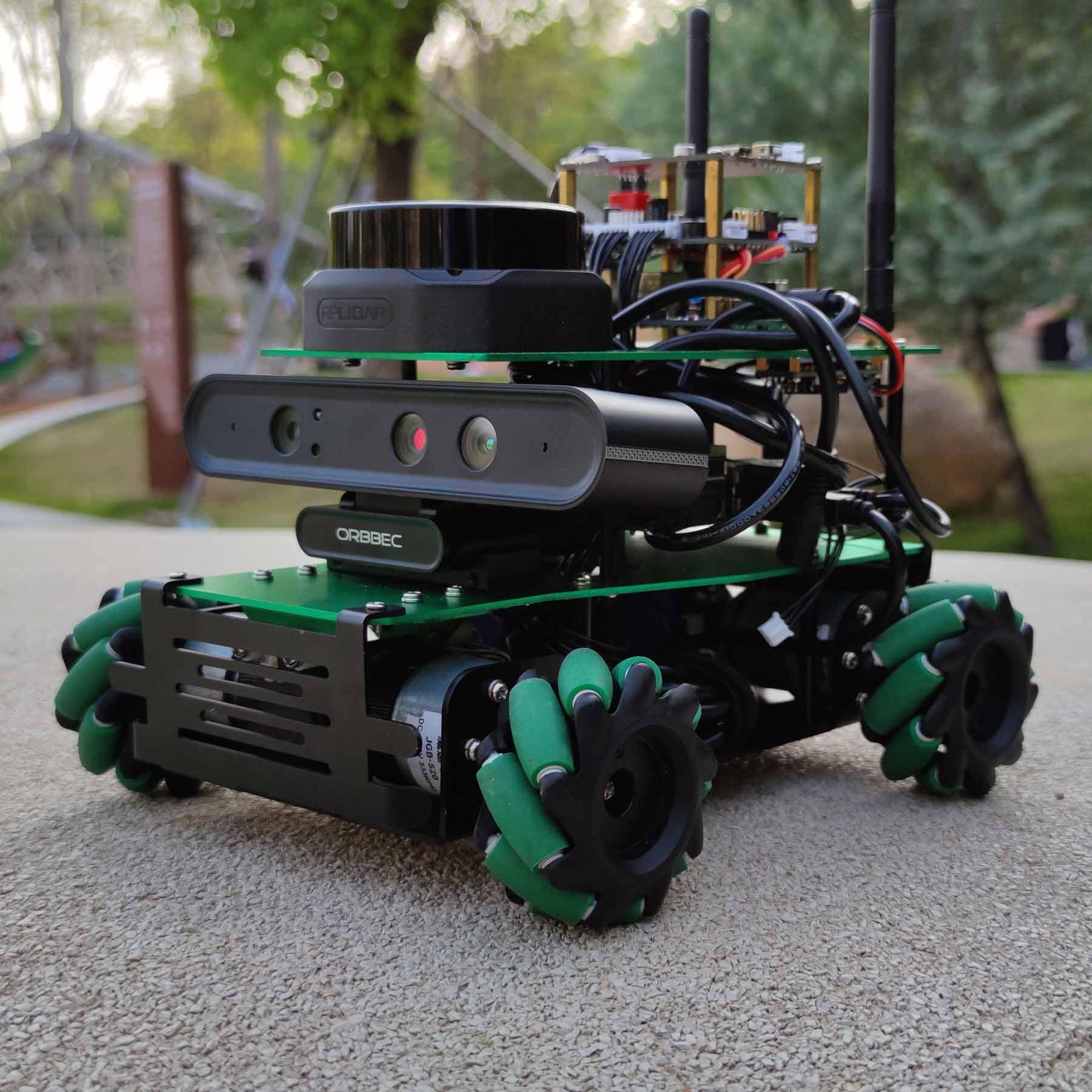 ROSMASTER X3 ROS STEM Education Python Programming Robot with Mecanum Wheel for Jetson NANO 4GB/Xavier NX/TX2 NX/RaspberryPi 4B