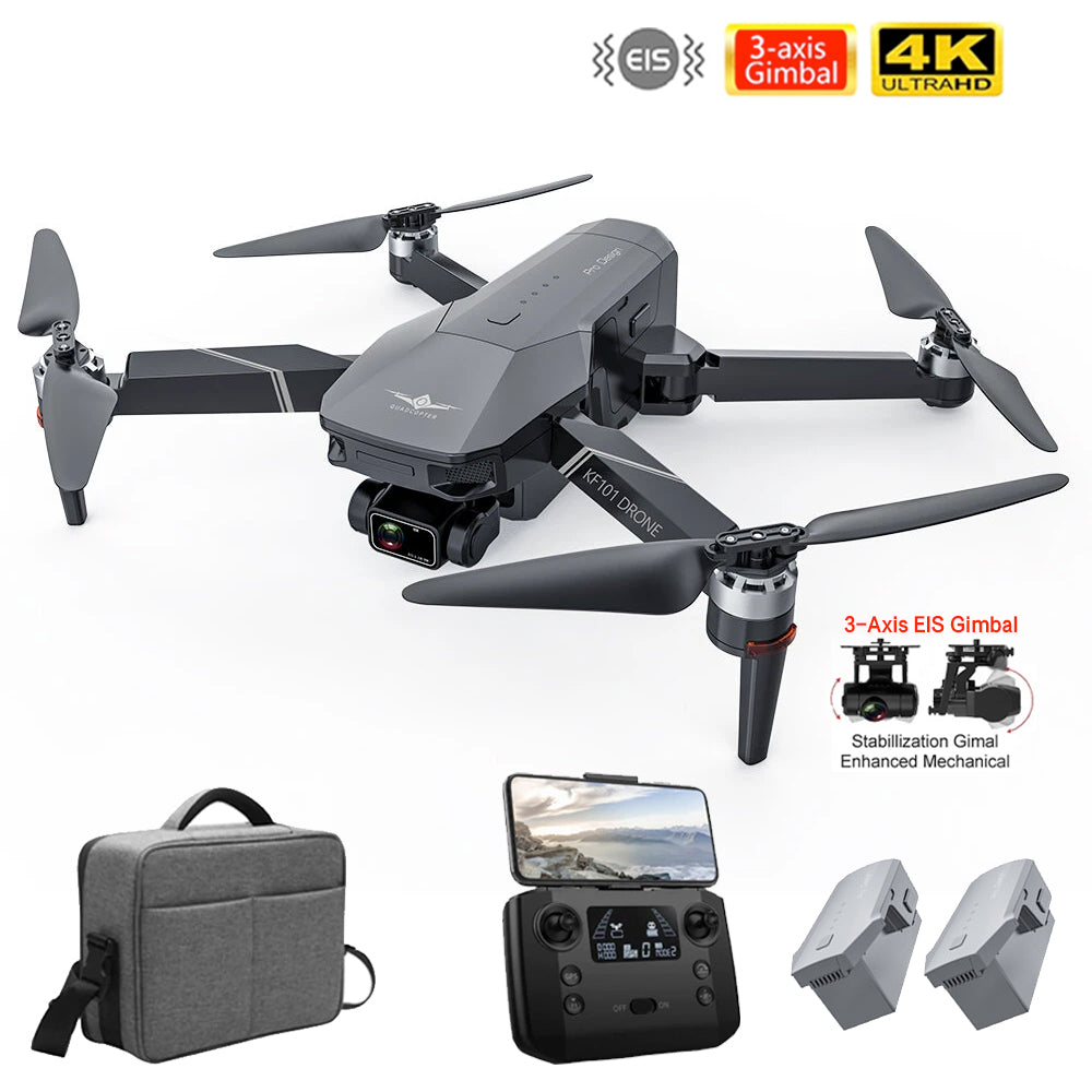 KF101 4K Drone 3-Axis EIS Gimbal HD ESC Camera Brushless Foldable Quadcopter