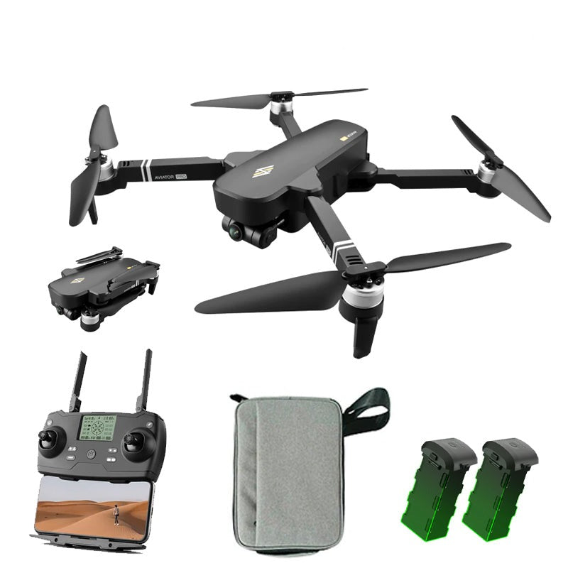 Drone Wide-Angle Camera 5G GPS WIFI Transmission Two-Axis PTZ Brushless Motor RC Distance 1KM