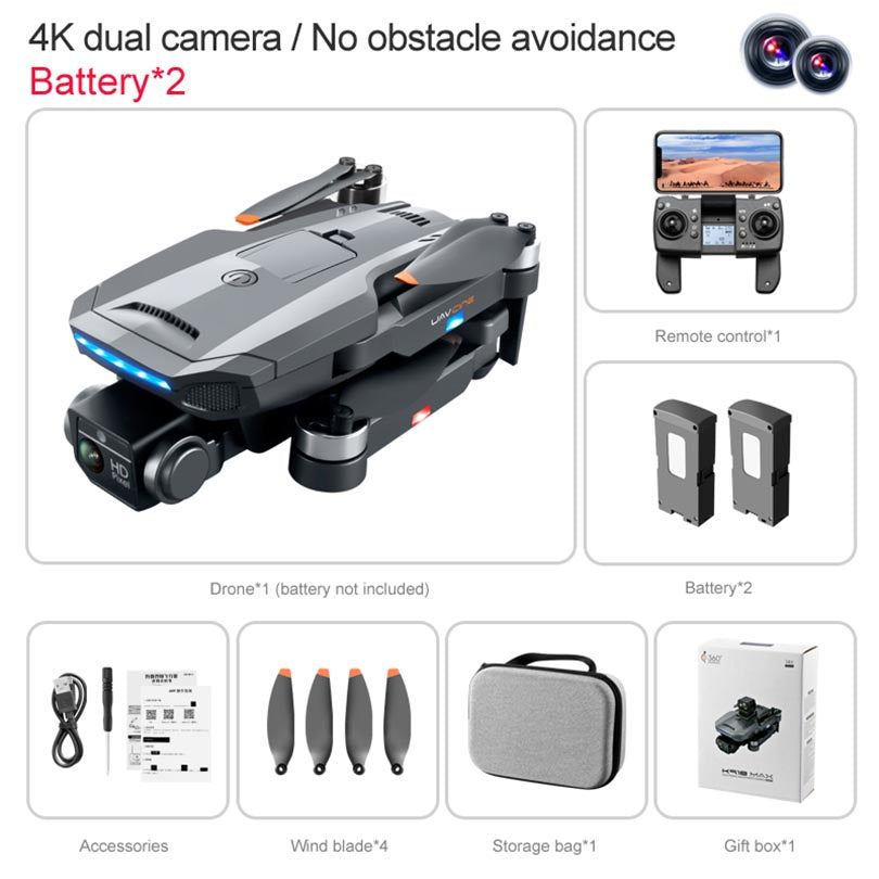 4K Drone K918 MAX Obstacle Avoidance Brushless Foldable Quadcopter