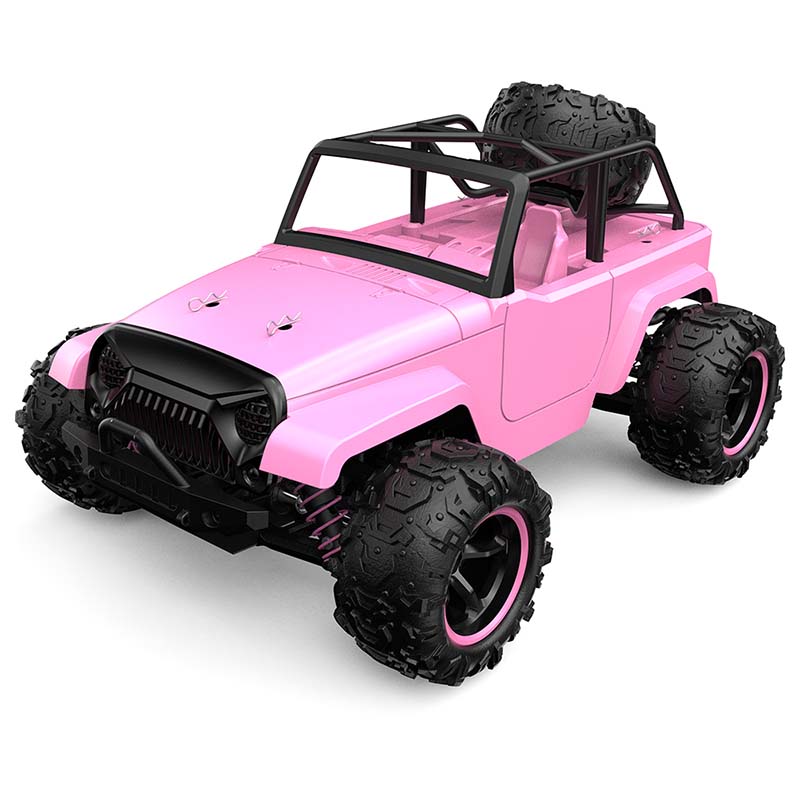 RC Car Pink 1:18 Full-Scale High-Speed Off-Road Climbing 4WD Car