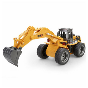  Huina 1530 RC Alloy Excavator 6CH 1:18 Wheel Excavator Toy