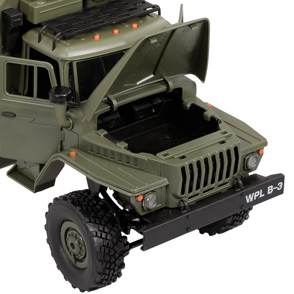 Rc Car Military Truck WPL B36 Ural 1/16 6WD Rock Crawler Command Communication Vehicle