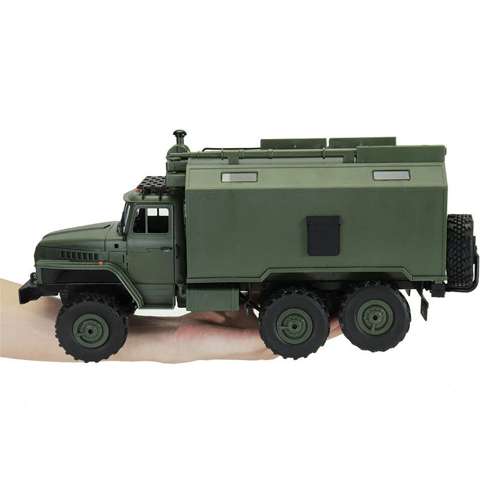 Rc Car Military Truck WPL B36 Ural 1/16 6WD Rock Crawler Command Communication Vehicle