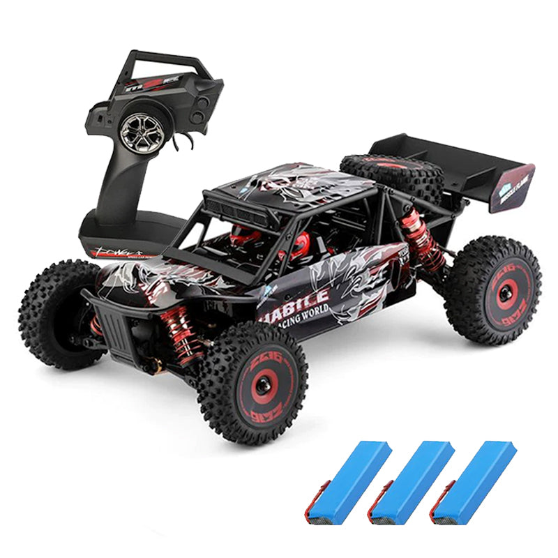 WLtoys 124016 RC Car High Speed 75KM/H 1:12 4WD 2.4G Brushless Motor Desert Off-Road Car Metal Chassis