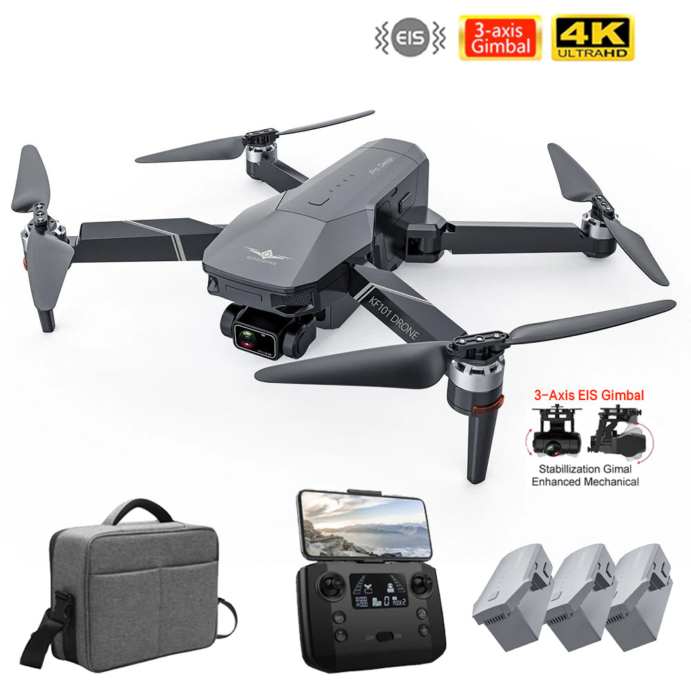KF101 4K Drone 3-Axis EIS Gimbal HD ESC Camera Brushless Foldable Quadcopter