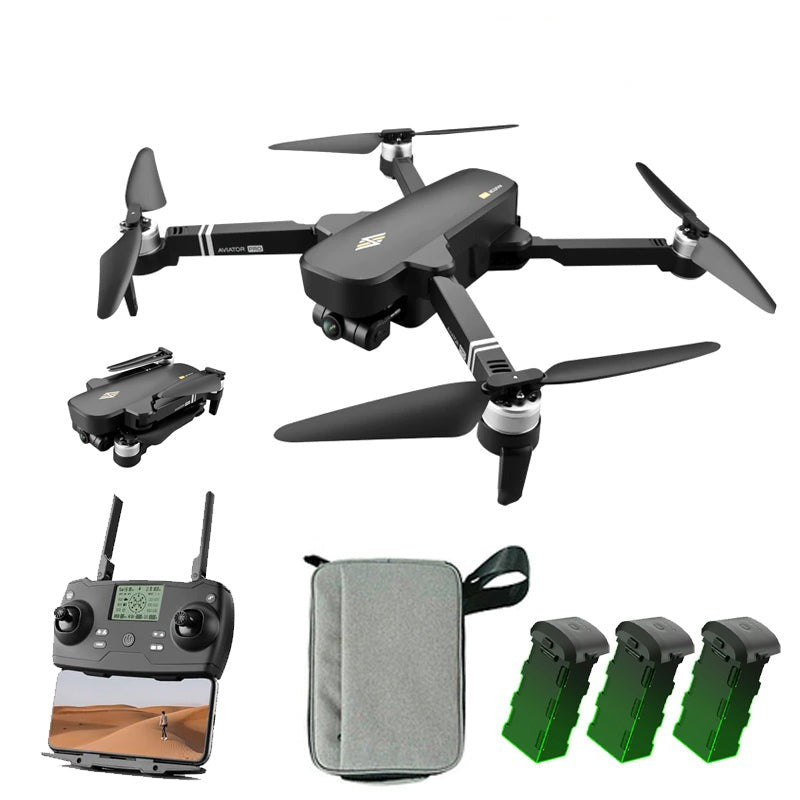 Drone Wide-Angle Camera 5G GPS WIFI Transmission Two-Axis PTZ Brushless Motor RC Distance 1KM