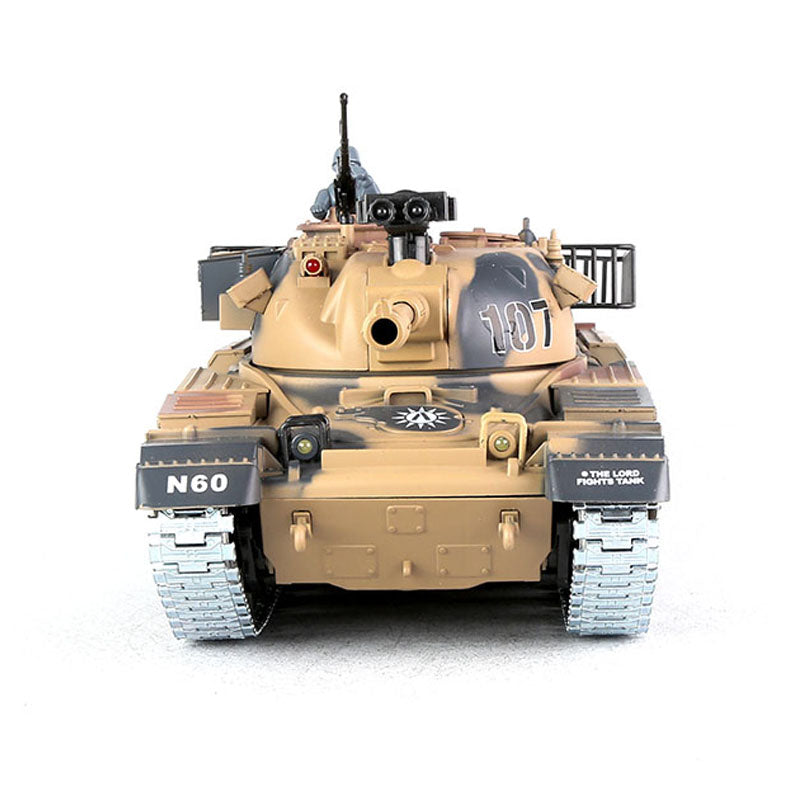 RC Tank US M60W ZY 824 PRO 1:18 RC Car Metal Track Metal Road Wheels Electric Battle RC Tank Toy