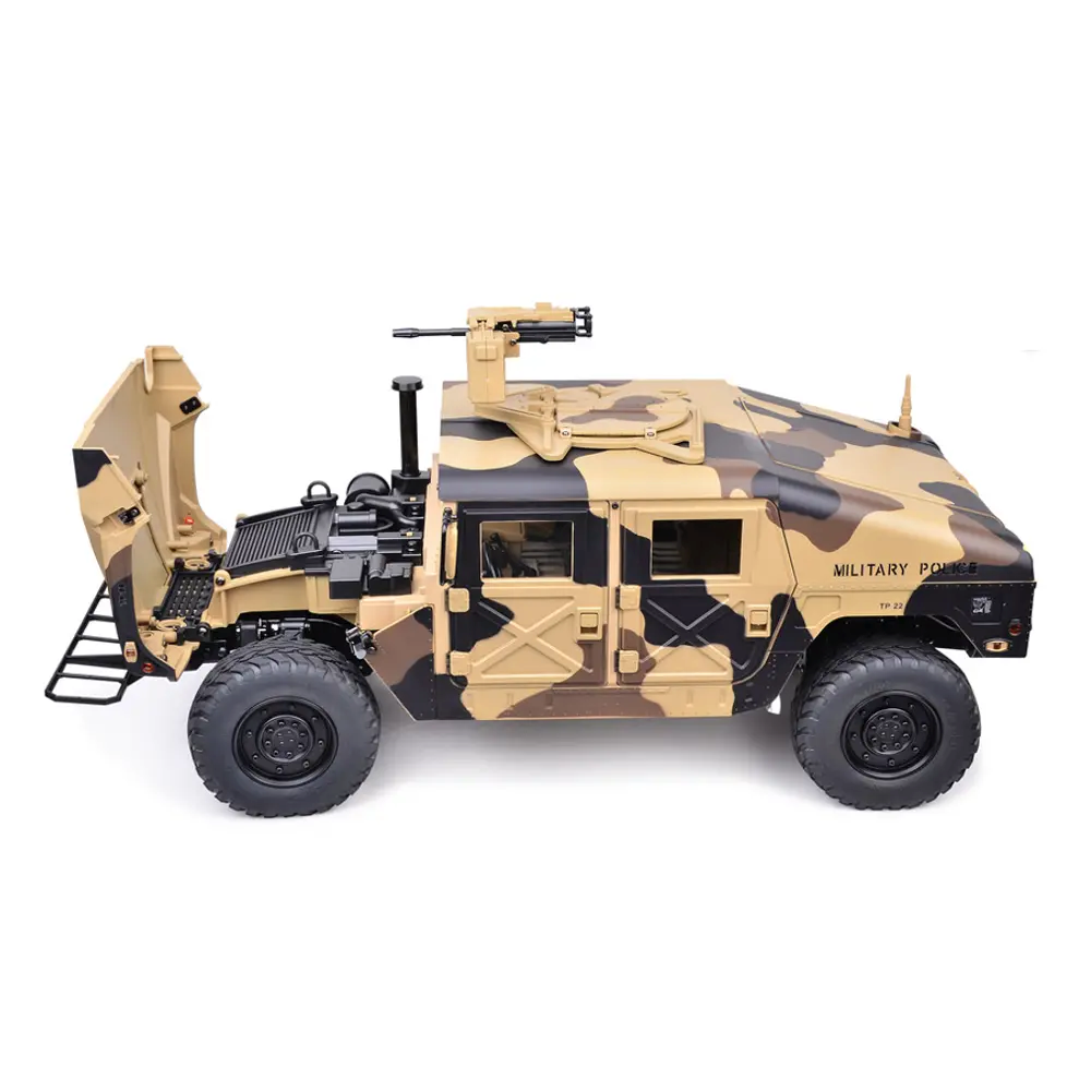 HG P408 RC Car 1/10 2.4G 4WD U.S.4X4 Hummer Military Vehicle Truck Toys Gifts