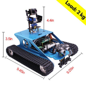 Yahboom G1 AI Vision Smart STEM Education Python Programming Tank Robot kit with WiFi Video Camera for Raspberry Pi 4B