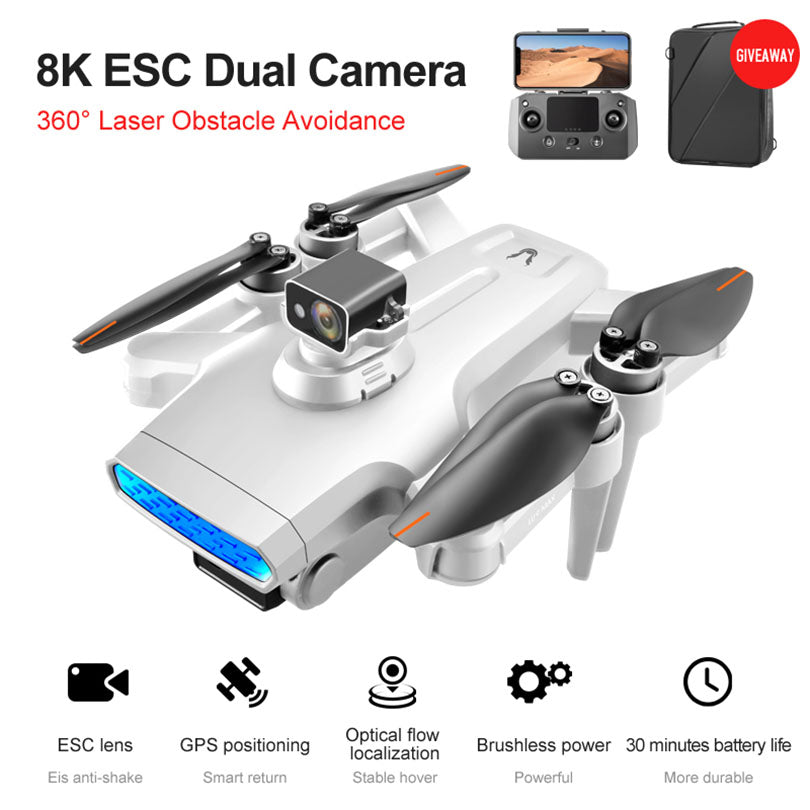 RC Drone LU9 Max 8K Camera Brushless Quadcopter