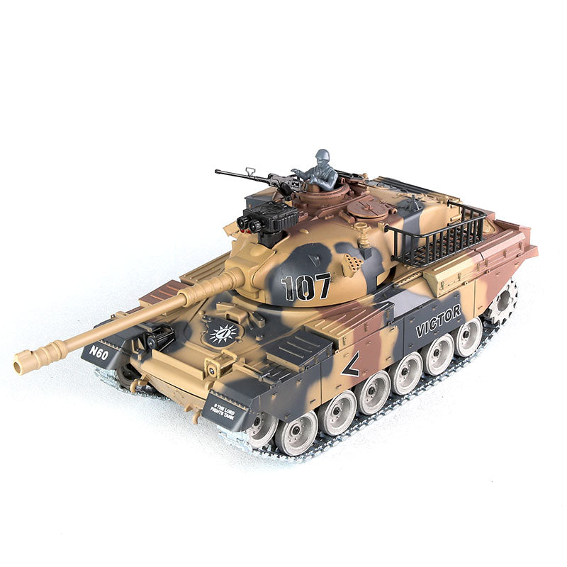 RC Tank US M60W ZY 824 PRO 1:18 RC Car Metal Track Metal Road Wheels Electric Battle RC Tank Toy