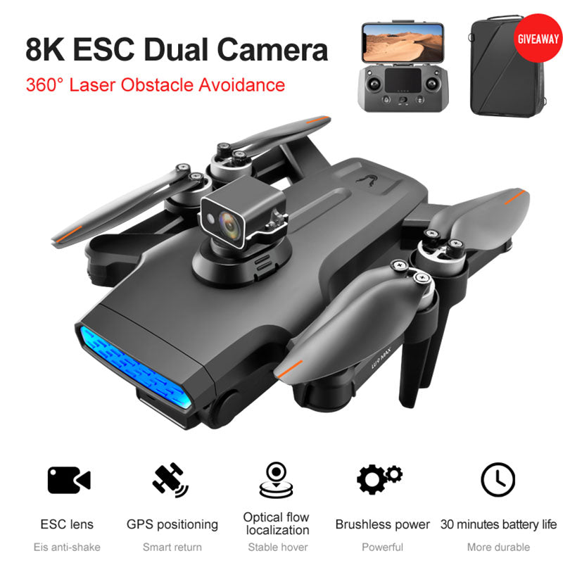 RC Drone LU9 Max 8K Camera Brushless Quadcopter