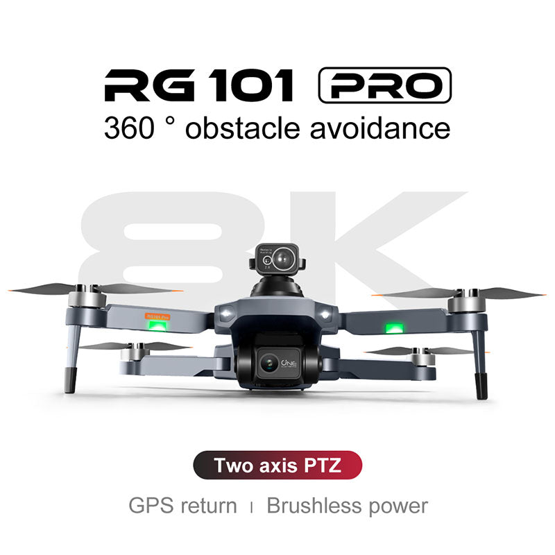 RC Drone RG101 PRO 2-Axis Gimbal Obstacle Avoidance 8K Brushless Quadcopter