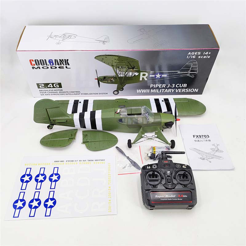 RC Plane 1/16 large Size Aircraft Brushless 4 CH 6-axis Stabilized Fixed-wing Toy