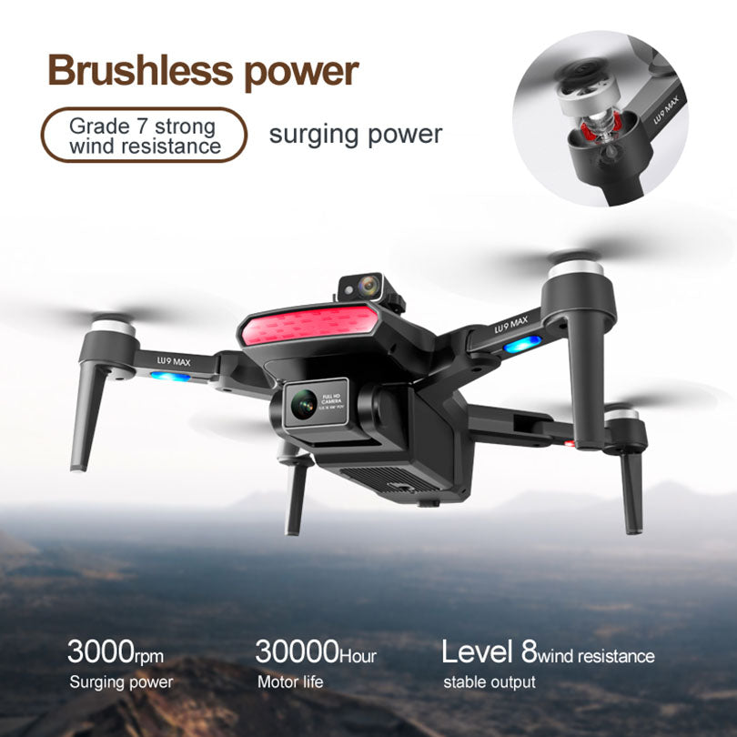 RC Drone LU9 Max 8K Camera Brushless Quadcopter